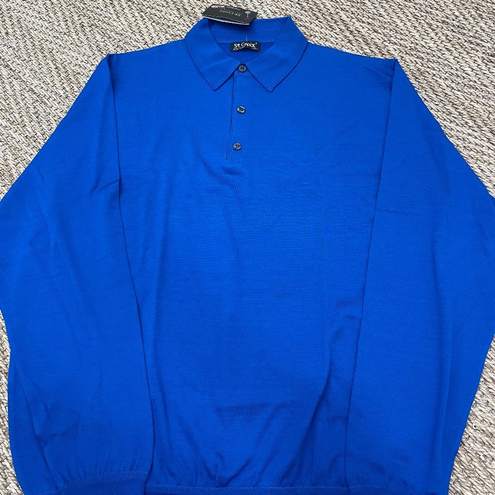 St. Croix Long Sleeve 3-Button Polo